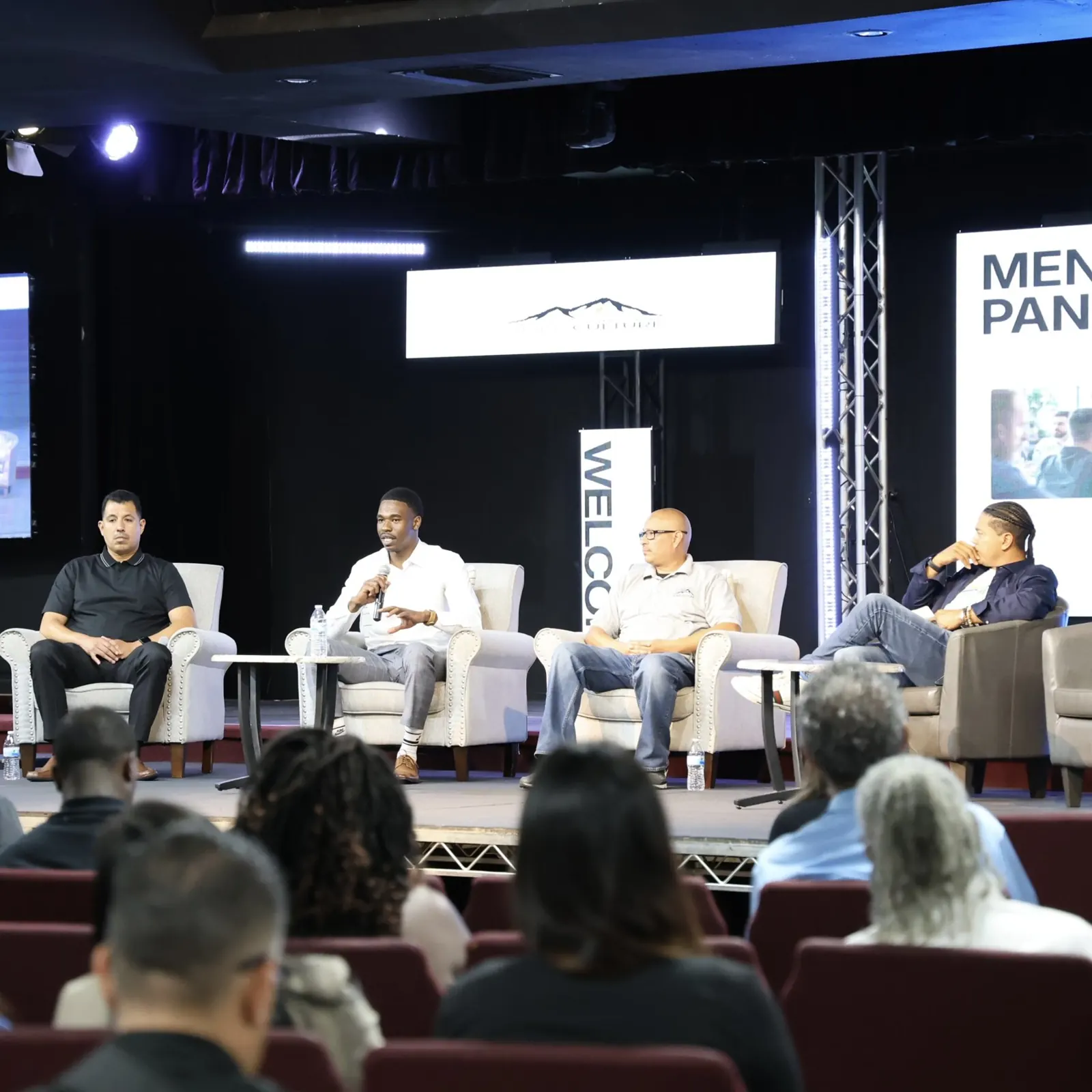 Richard Jones speaking on the Men's Panel at the IRRC Post-Incarceration Syndrome Conference